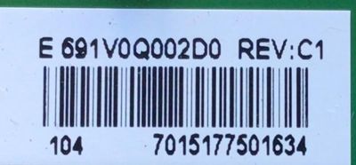 KIT DE TARJETAS PARA TV TOSHIBA / MAIN 691V0Q002D0 / VTV-L55736 / 631V0Q002D0 / FUENTE 1T920000T00 / FSP146-2FS01 / 9OC1461000 / T-CON 5550T32C13 / 55T32-C0F CTRL BD / PANEL K500WDCRA-UI350A5 / DISPLAY T500QVN03.7 / MODELO 50LF621U21 - Imagen 6